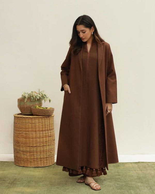 Brownish | 3-Piece Stitched Winter Arrival