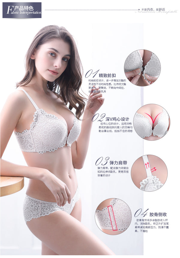 New Fashion Fancy Young Girl Hot Women  White Sexy Bra