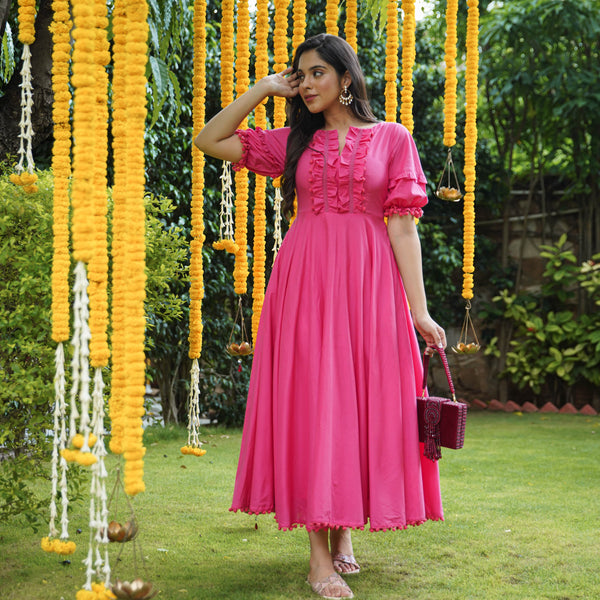 Pink Pure Cotton Dress