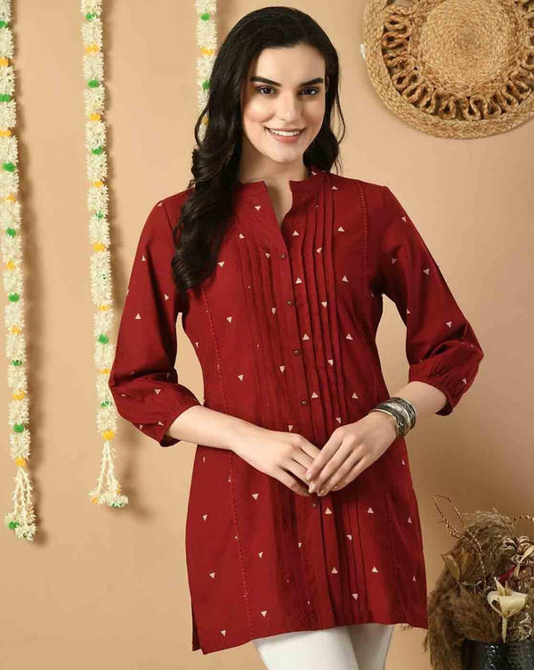 Screen Printed Straight Tunic