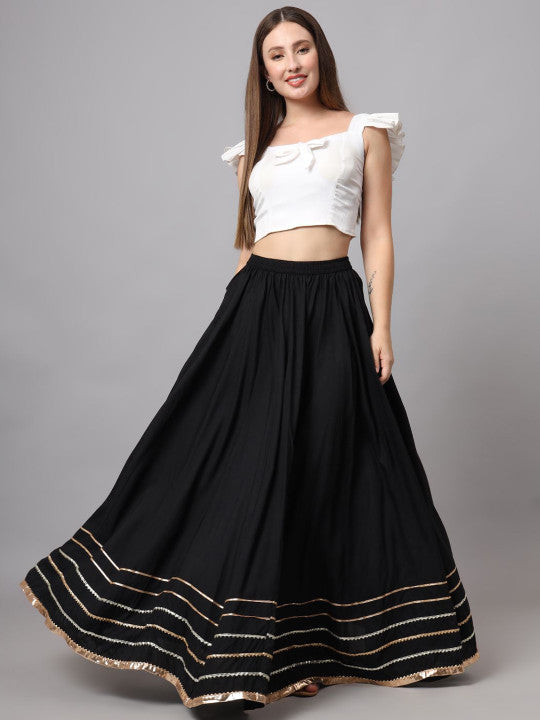 A-Line Maxi Skirt less Work