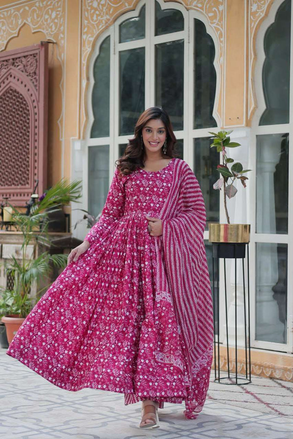 Cotton Kurti Pant with Dupatta