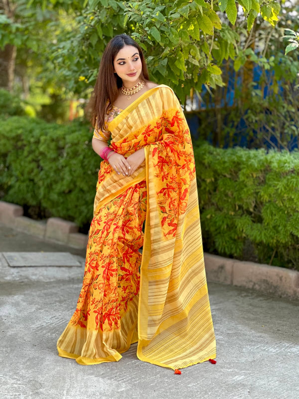 Very soft Half silk saree